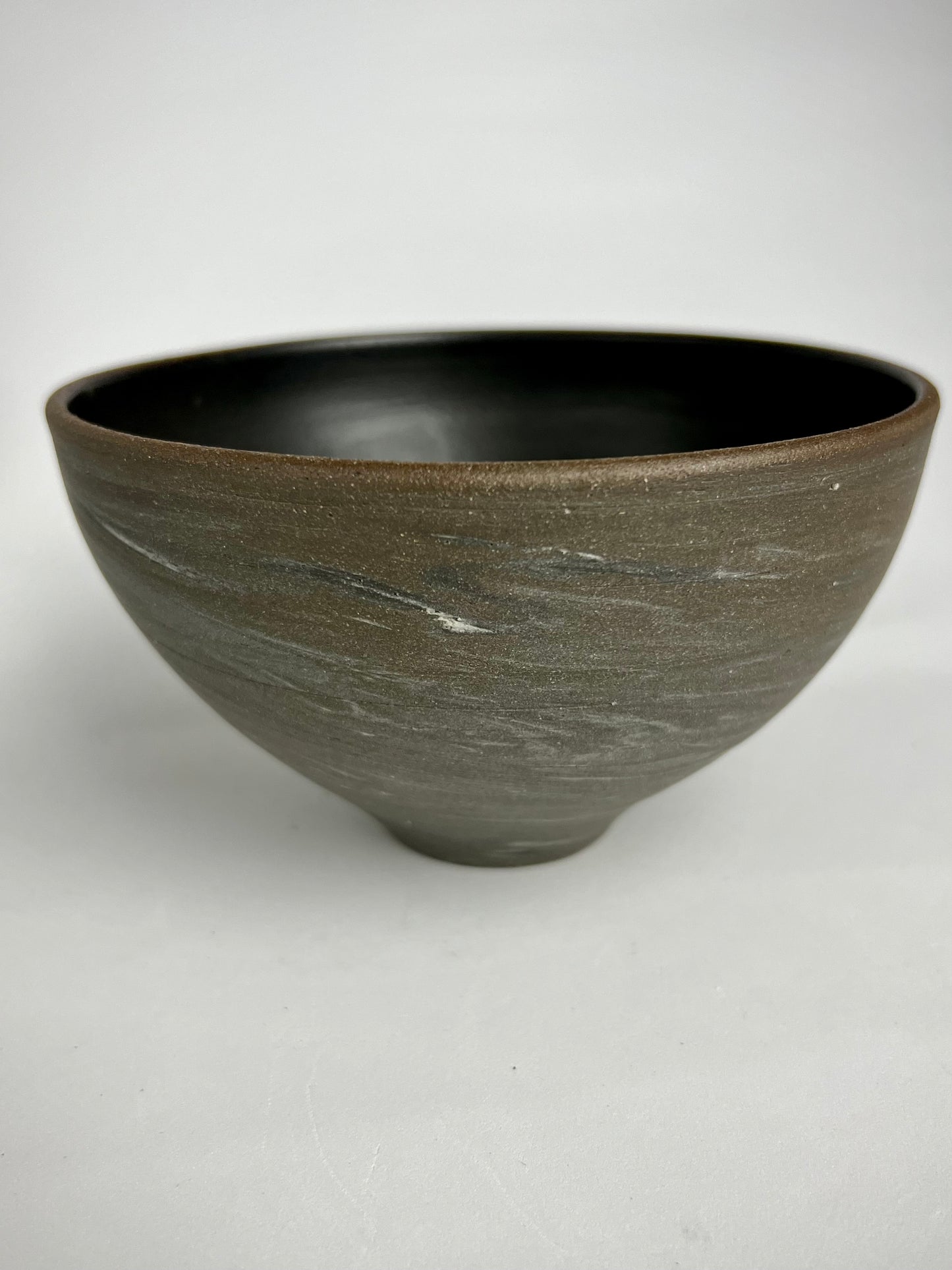 Black & White Nerikomi Chawan - 白黒練りこみ茶碗