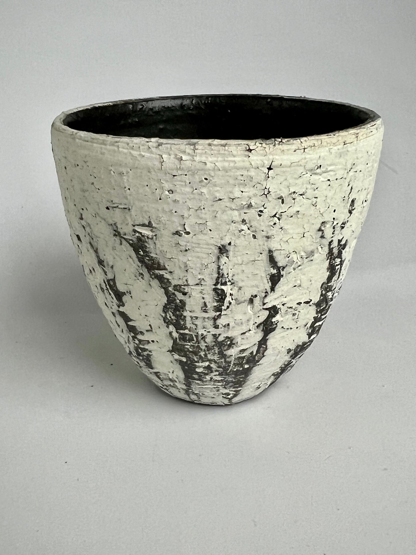 Black & White Stoneware Yunomi