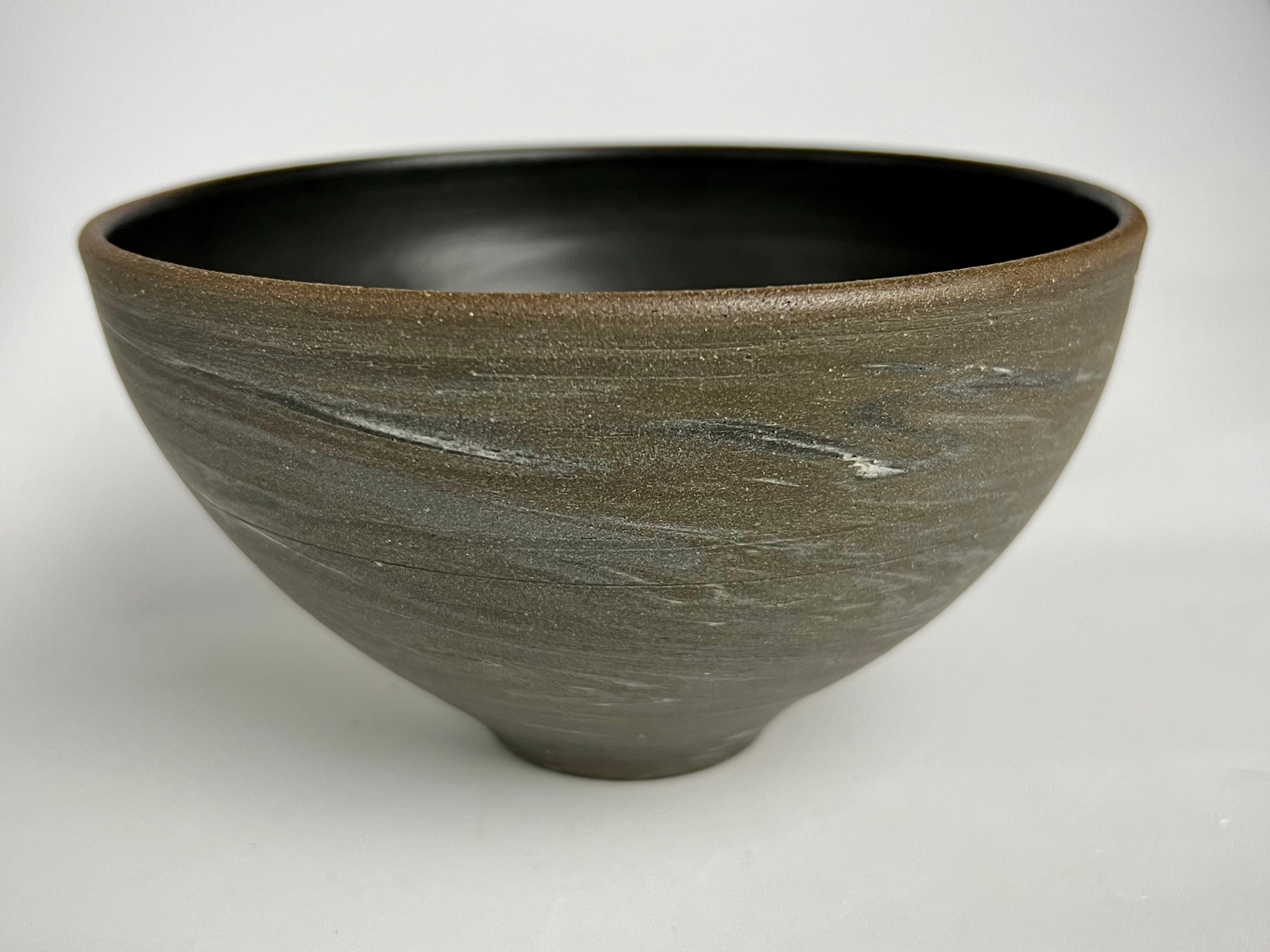 Black & White Nerikomi Chawan - 白黒練りこみ茶碗