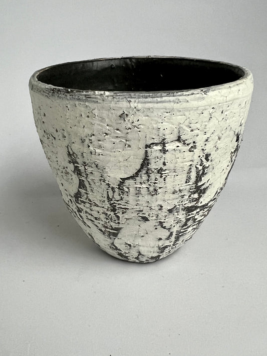 Black & White Stoneware Yunomi
