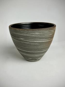 Black & White Nerikomi Yunomi Tumbler- 白黒練りこみ湯呑みタンブラー