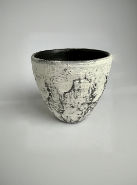 Black & White Stoneware Yunomi