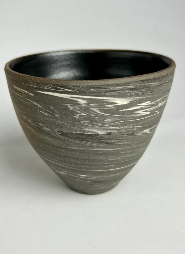 Black & White Nerikomi Yunomi Tumbler- 白黒練りこみ湯呑みタンブラー - Image 2