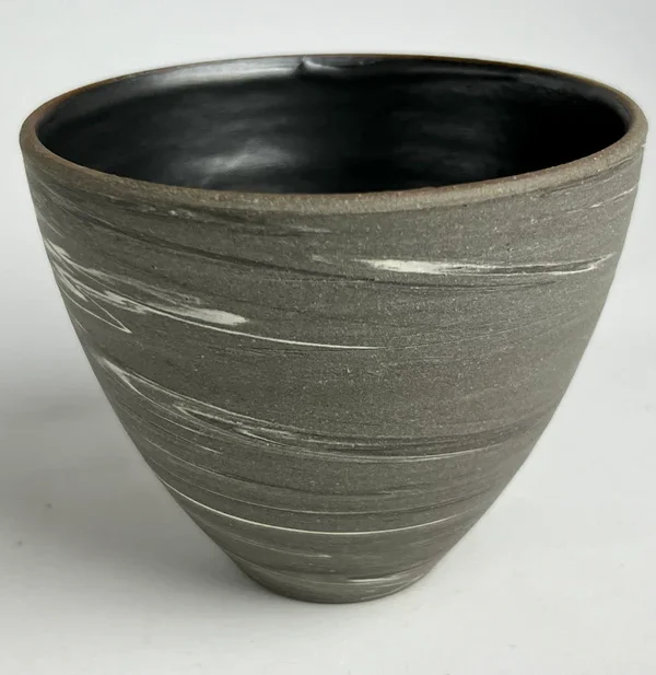Black & White Nerikomi Yunomi Tumbler- 白黒練りこみ湯呑みタンブラー - Image 3