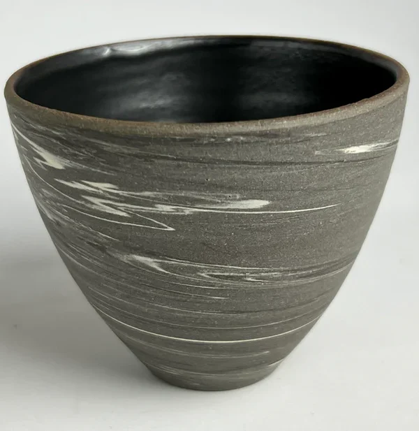 Black & White Nerikomi Yunomi Tumbler- 白黒練りこみ湯呑みタンブラー - Image 4